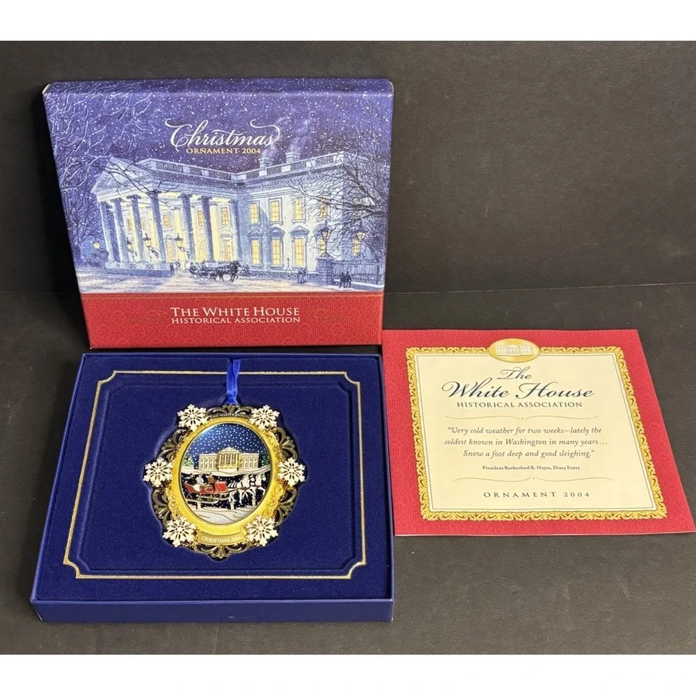 3 White House Historical Association Ornaments 1 US Capitol 1992 2004 2020 2000